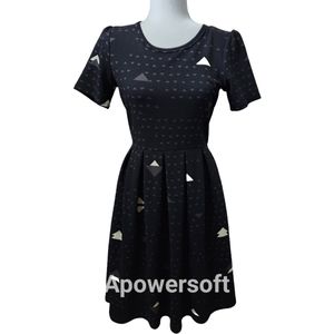 LulaRoe Amelia Geometric A-Line Dress